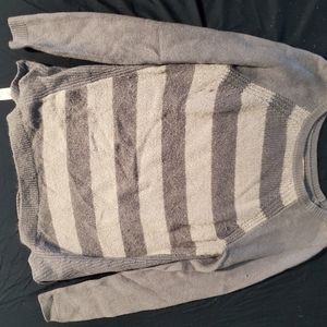 Loft blue striped sweater sz small